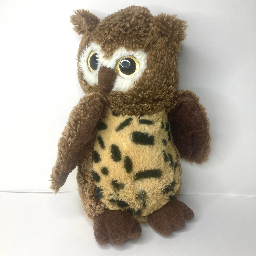 Burton & Burton Owl Brown Fuzzy Soft Cute Gift Plush Stuffed Animal Toy